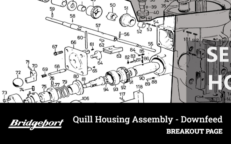 Quill Housing Assembly - Downfeed Breakout Page - H&W