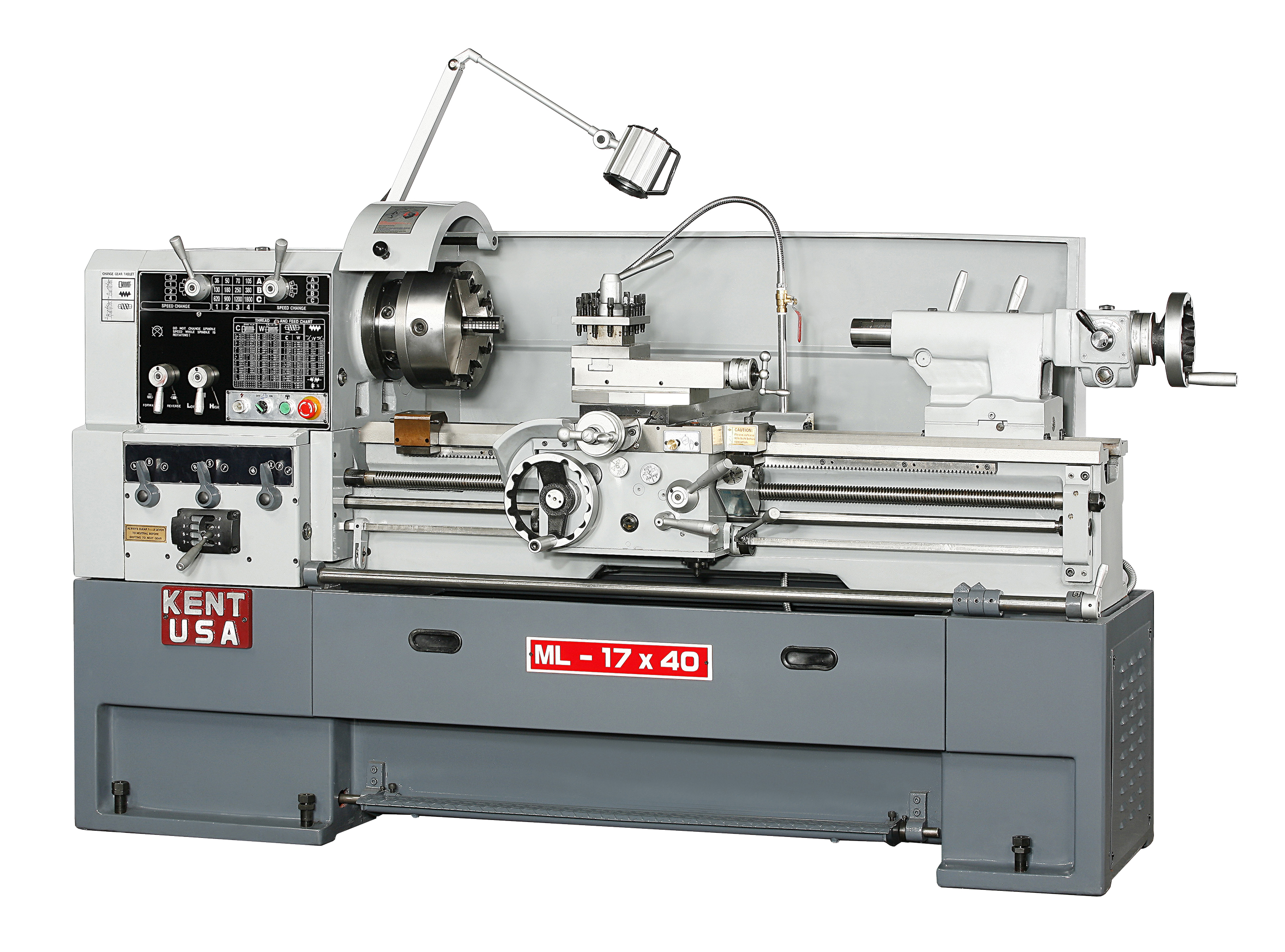 Kent 1740VT Vari Speed Precision Lathe | 3.125